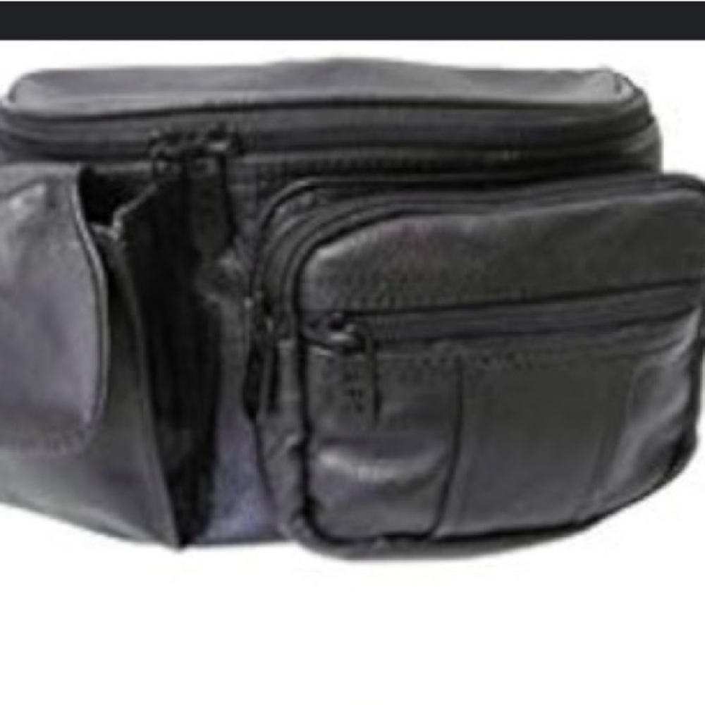 Men's Black Leather Bag